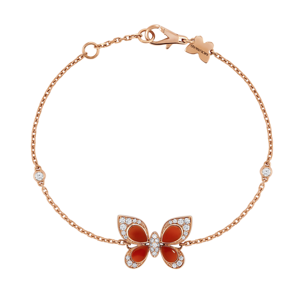 Wings of Wonder Red Agate Bracelet