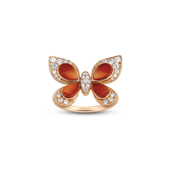 Wings of Wonder Red Agate Ring