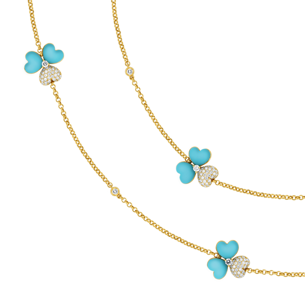 Flower of Eternity Turquoise Sautoir