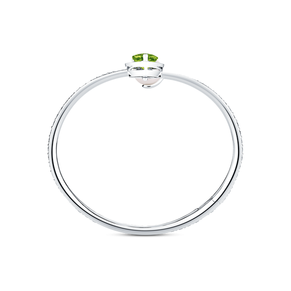 Venus Peridot and Diamond Pavé Bangle