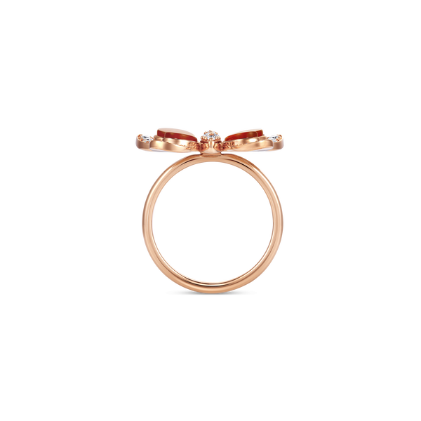 Wings of Wonder Red Agate Ring