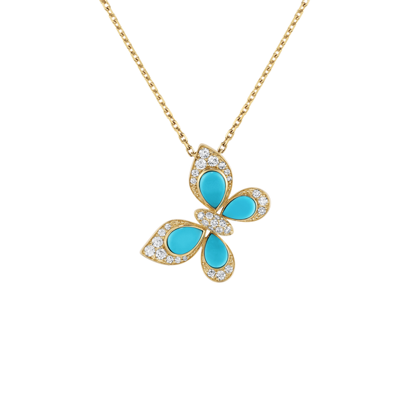 Wings of Wonder Turquoise Large Pendant