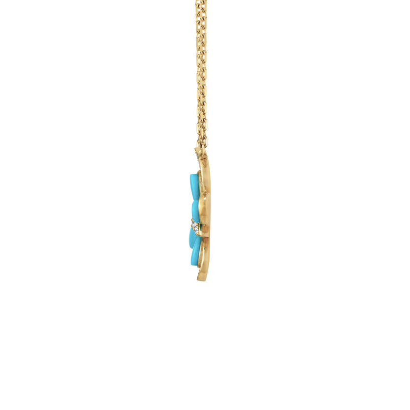 Wings of Wonder Turquoise Pendant