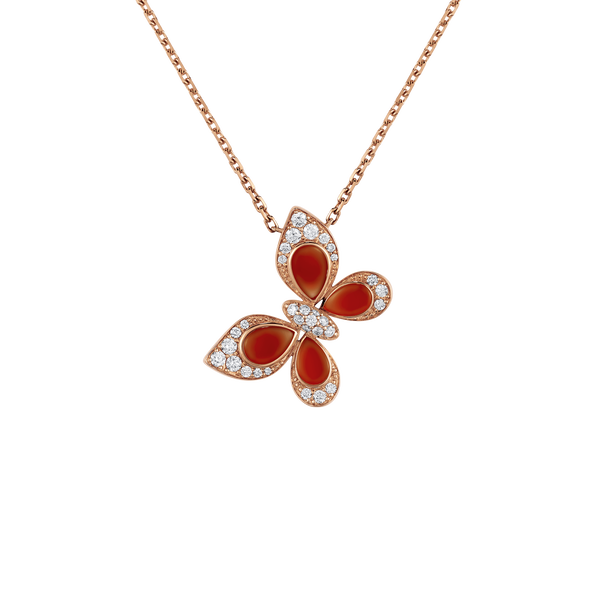 Wings of Wonder Red Agate Large Pendant
