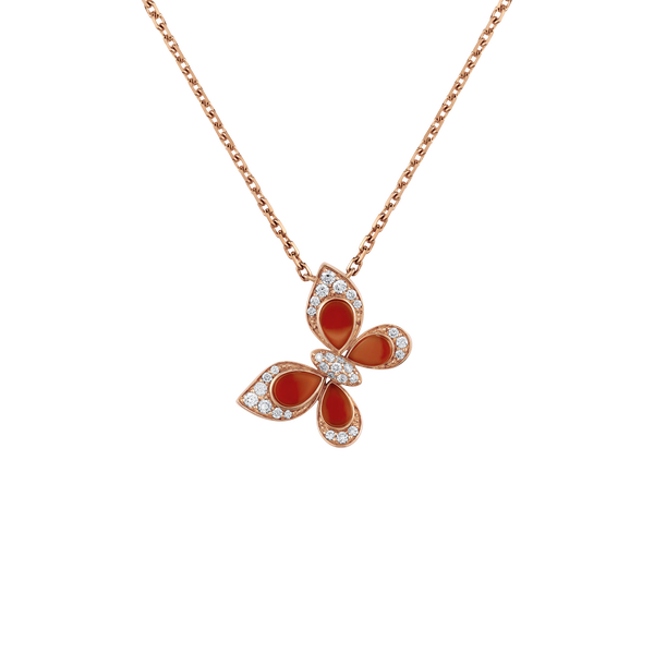 Wings of Wonder Red Agate Pendant