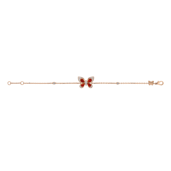 Wings of Wonder Red Agate Bracelet