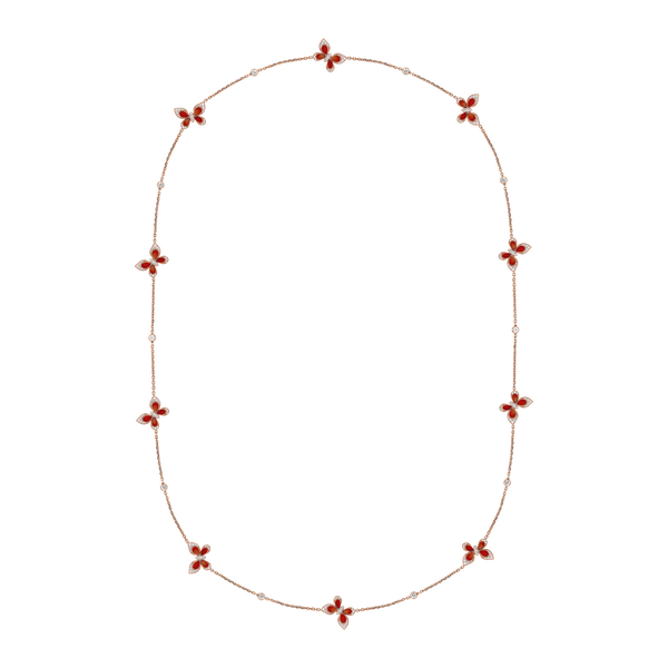 Wings of Wonder Red Agate Sautoir