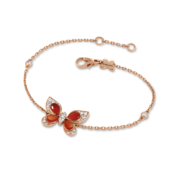 Wings of Wonder Red Agate Bracelet