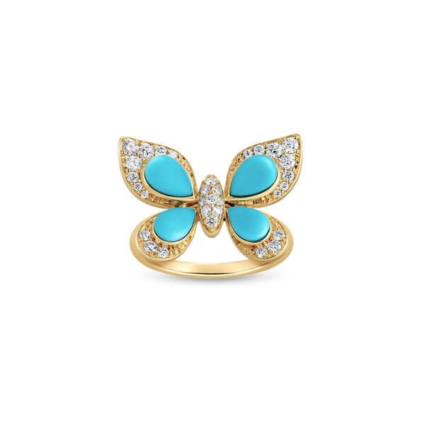 Wings of Wonder Turquoise Ring