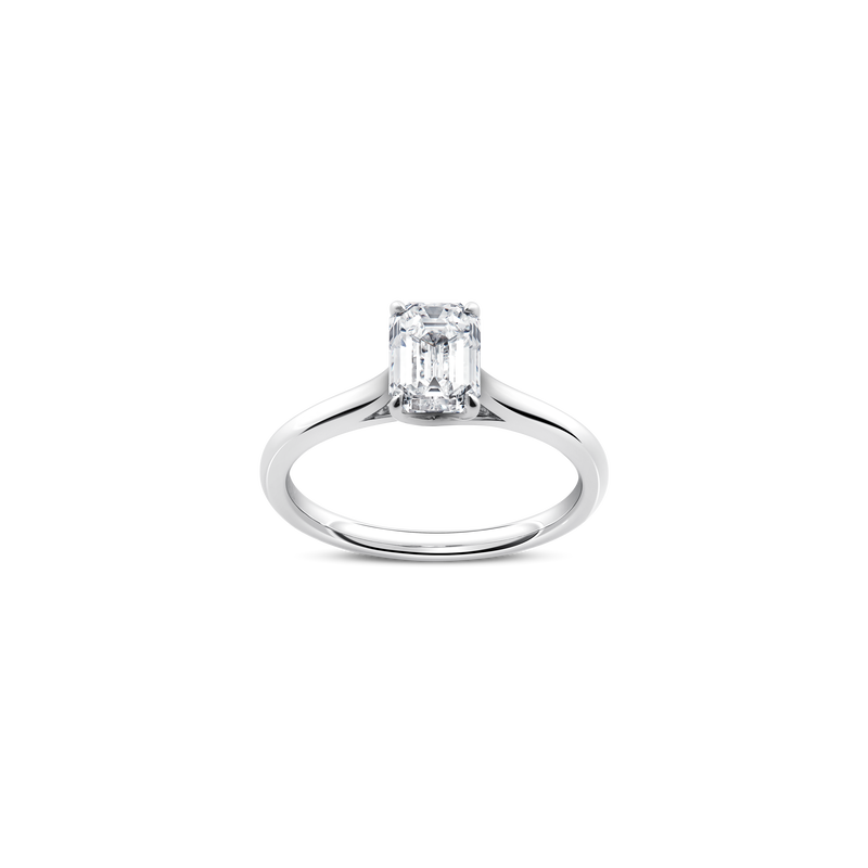Unity Emerald-Cut Solitaire Engagement Ring